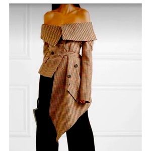 Gannet Asymmetrical Elegant Open Arms Jacket